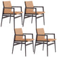 Contemporary Dining Arm Chair Solid Wood Dining Chair for Home Orange 4 Piece Set Clearhalo 'Dining Chairs' 'Dining Tables & Seating' 'dining_chair' 'furn' 'furn_dining_chair' 'Furniture' 'Kitchen & Dining Furniture' 5408848