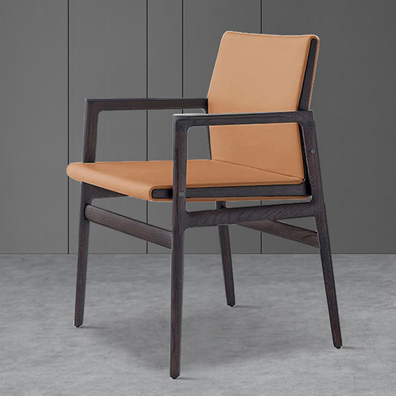 Contemporary Dining Arm Chair Solid Wood Dining Chair for Home Clearhalo 'Dining Chairs' 'Dining Tables & Seating' 'dining_chair' 'furn' 'furn_dining_chair' 'Furniture' 'Kitchen & Dining Furniture' 5408850