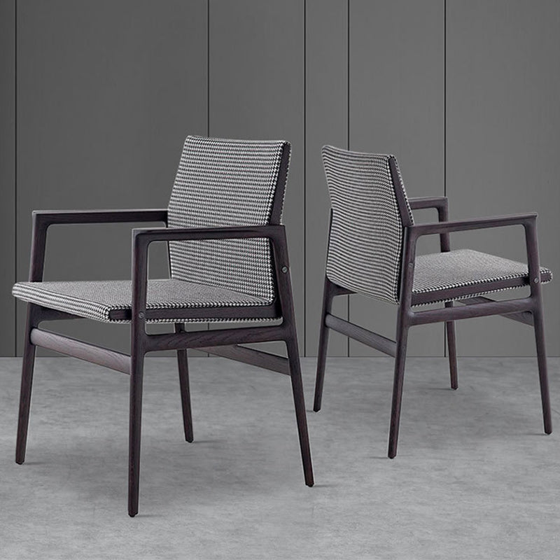 Contemporary Dining Arm Chair Solid Wood Dining Chair for Home Clearhalo 'Dining Chairs' 'Dining Tables & Seating' 'dining_chair' 'furn' 'furn_dining_chair' 'Furniture' 'Kitchen & Dining Furniture' 5408852