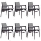 Contemporary Dining Arm Chair Solid Wood Dining Chair for Home Black White 6 Piece Set Clearhalo 'Dining Chairs' 'Dining Tables & Seating' 'dining_chair' 'furn' 'furn_dining_chair' 'Furniture' 'Kitchen & Dining Furniture' 5408857