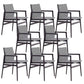 Contemporary Dining Arm Chair Solid Wood Dining Chair for Home Black White 8 Piece Set Clearhalo 'Dining Chairs' 'Dining Tables & Seating' 'dining_chair' 'furn' 'furn_dining_chair' 'Furniture' 'Kitchen & Dining Furniture' 5408859