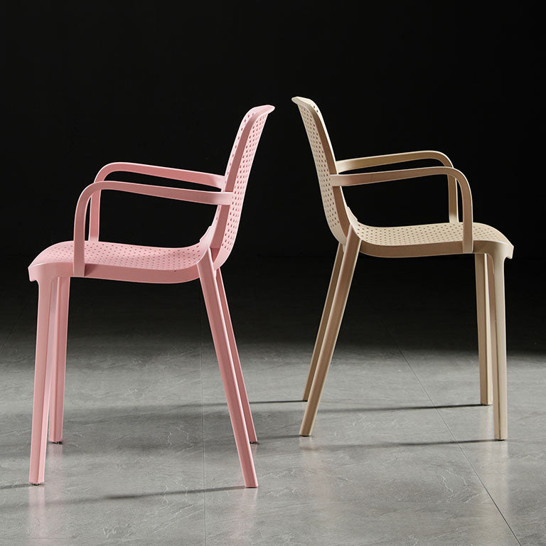 Contemporary Plastic Chair Parsons Chair in Matte Finish for Home Clearhalo 'Dining Chairs' 'Dining Tables & Seating' 'dining_chair' 'furn' 'furn_dining_chair' 'Furniture' 'Kitchen & Dining Furniture' 5408892