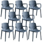 Contemporary Plastic Chair Parsons Chair in Matte Finish for Home Blue 8 Piece Set Clearhalo 'Dining Chairs' 'Dining Tables & Seating' 'dining_chair' 'furn' 'furn_dining_chair' 'Furniture' 'Kitchen & Dining Furniture' 5408907