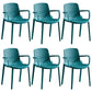 Contemporary Plastic Chair Parsons Chair in Matte Finish for Home Aqua 6 Piece Set Clearhalo 'Dining Chairs' 'Dining Tables & Seating' 'dining_chair' 'furn' 'furn_dining_chair' 'Furniture' 'Kitchen & Dining Furniture' 5408914