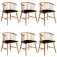 Windsor Back Arm Chair Contemporary Solid Wood Dining Arm Chair