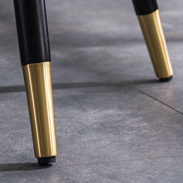 Glam PU Leather Dining Chairs Open Back Dining Side Furniture in Matte Finish Clearhalo 'Dining Chairs' 'Dining Tables & Seating' 'dining_chair' 'furn' 'furn_dining_chair' 'Furniture' 'Kitchen & Dining Furniture' 5409098