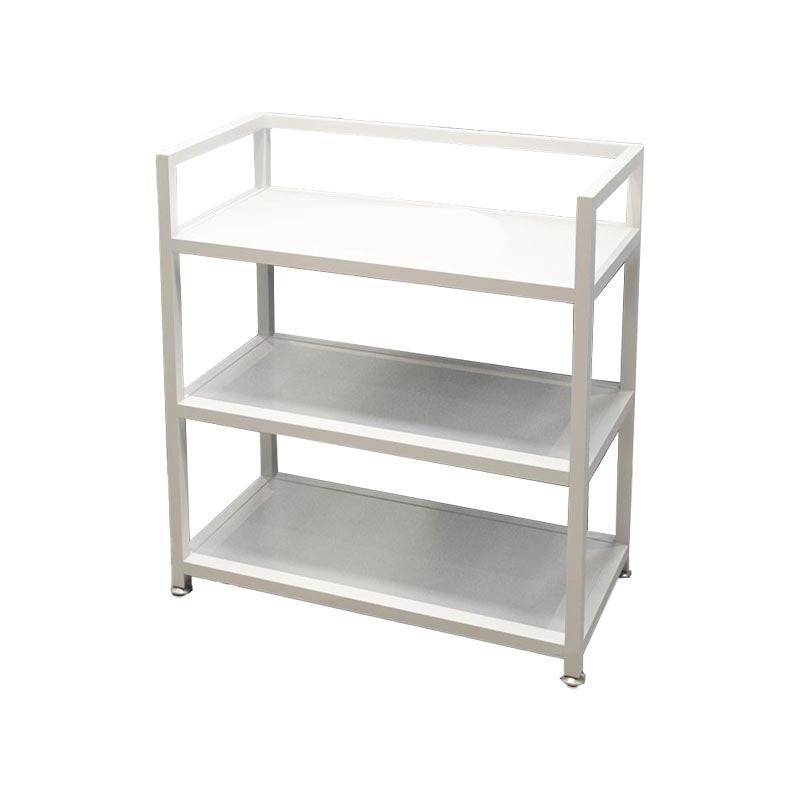 25.59"H Modern Stationary Prep Table Metal Prep Table for Home Use White Clearhalo 'furn' 'furn_kitchen_islands_carts' 'Furniture' 'Kitchen & Dining Furniture' 'Kitchen Islands & Carts' 'kitchen_islands_carts' 5409169