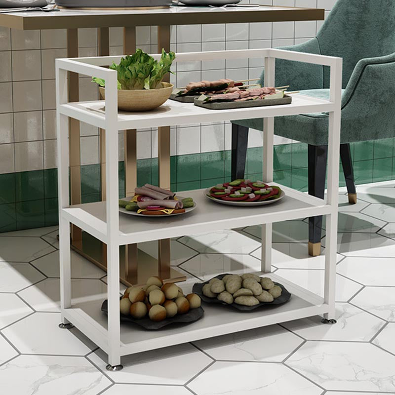 25.59"H Modern Stationary Prep Table Metal Prep Table for Home Use Clearhalo 'furn' 'furn_kitchen_islands_carts' 'Furniture' 'Kitchen & Dining Furniture' 'Kitchen Islands & Carts' 'kitchen_islands_carts' 5409192