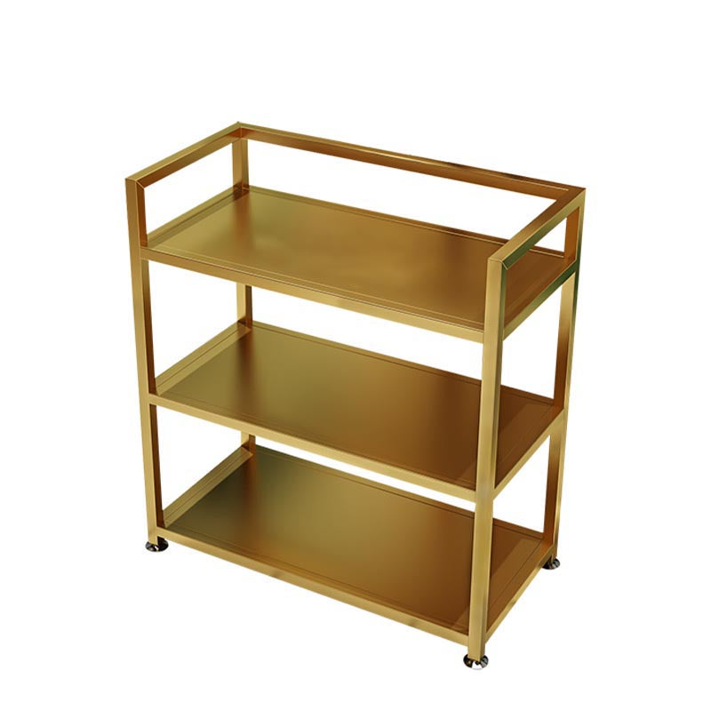 25.59"H Stationary Modern Prep Table Metal Prep Table for Home Use