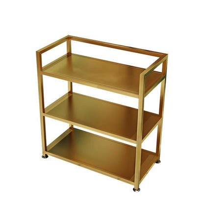 25.59"H Stationary Modern Prep Table Metal Prep Table for Home Use