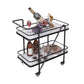 Modern 29.92"H Rolling Prep Table Rectangular Metal Prep Table for Home Use
