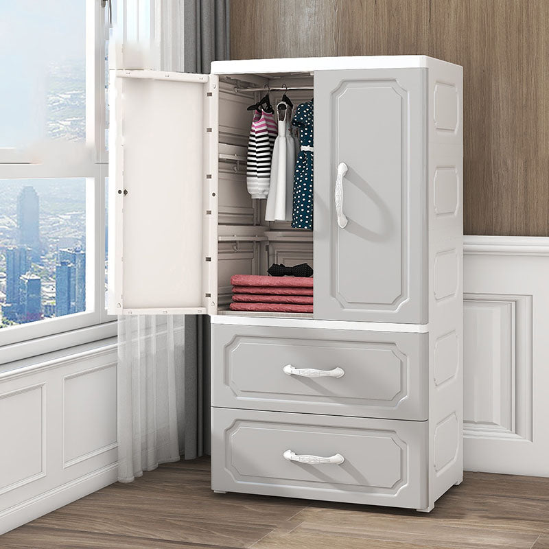 Contemporary Style Wardrobe Plastic Wardrobe Closet for Bedroom