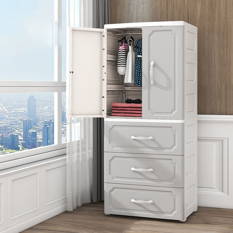Contemporary Style Wardrobe Plastic Wardrobe Closet for Bedroom