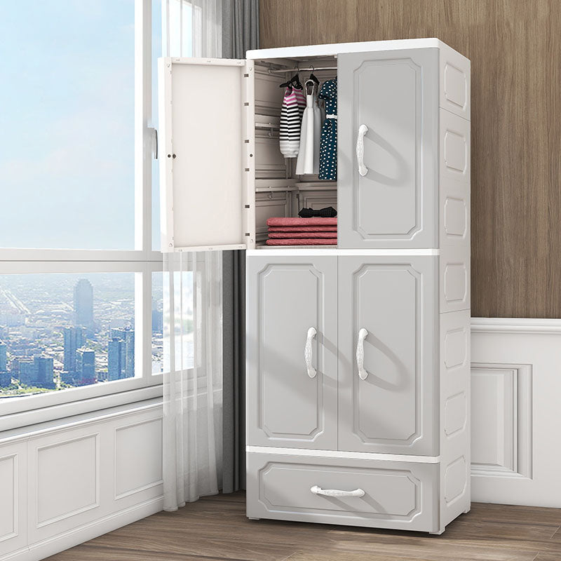Contemporary Style Wardrobe Plastic Wardrobe Closet for Bedroom