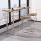 Modern Rectangle Solid Wood Bar Table Set 1/3/5 Pieces Counter Table with Backless Stools 3 Pieces: Table, 2 Stools Clearhalo 'Bar Furniture' 'furn' 'furn_home_bar_bar_sets' 'Furniture' 'Home Bars & Bar Sets' 'home_bar_bar_sets' 'Kitchen & Dining Furniture' 5409812
