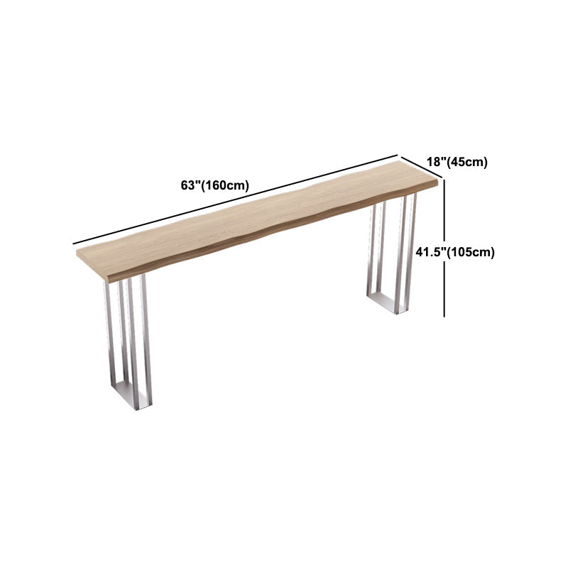 Modern Rectangle Solid Wood Bar Table Set 1/3/5 Pieces Counter Table with Backless Stools Clearhalo 'Bar Furniture' 'furn' 'furn_home_bar_bar_sets' 'Furniture' 'Home Bars & Bar Sets' 'home_bar_bar_sets' 'Kitchen & Dining Furniture' 5409817