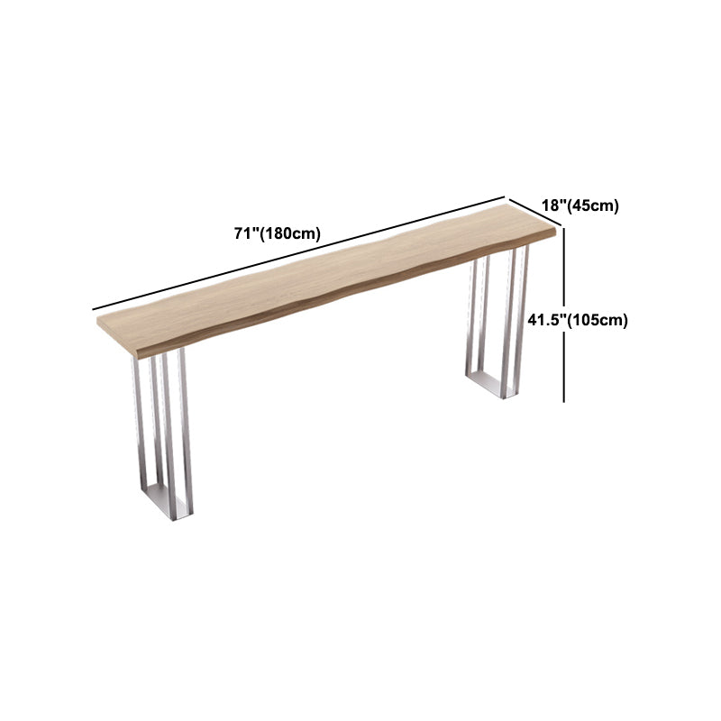 Modern Rectangle Solid Wood Bar Table Set 1/3/5 Pieces Counter Table with Backless Stools Clearhalo 'Bar Furniture' 'furn' 'furn_home_bar_bar_sets' 'Furniture' 'Home Bars & Bar Sets' 'home_bar_bar_sets' 'Kitchen & Dining Furniture' 5409818