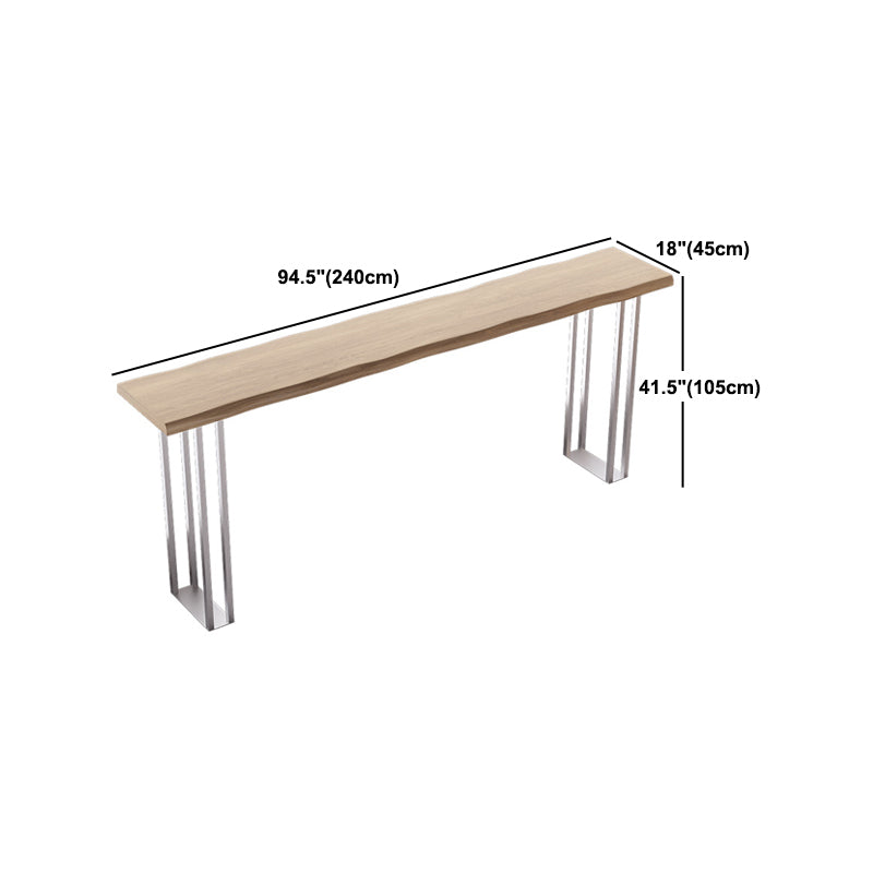 Modern Rectangle Solid Wood Bar Table Set 1/3/5 Pieces Counter Table with Backless Stools Clearhalo 'Bar Furniture' 'furn' 'furn_home_bar_bar_sets' 'Furniture' 'Home Bars & Bar Sets' 'home_bar_bar_sets' 'Kitchen & Dining Furniture' 5409821