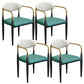 Modern Upholstered Dining Arm Chair Open Back Dining Side Chair Green 4 Piece Set Clearhalo 'Dining Chairs' 'Dining Tables & Seating' 'dining_chair' 'furn' 'furn_dining_chair' 'Furniture' 'Kitchen & Dining Furniture' 5409847
