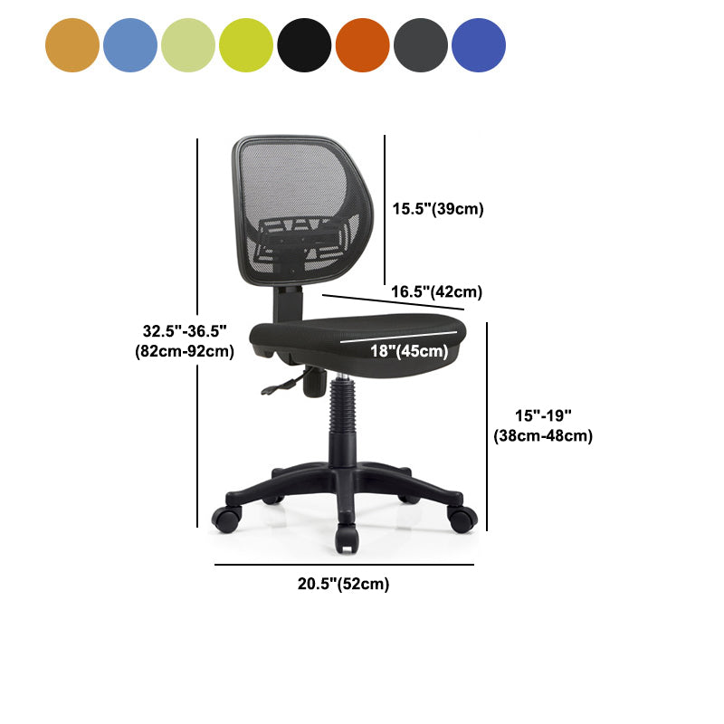 Schwarzer Nylon Modern Conference Chair Low Back Mesh Conference Chair