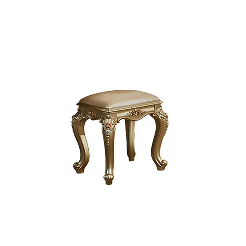 Victorian 33.4 "/41.3" Wide Wood 4 cassetti a specchio Vanity per il trucco a specchio