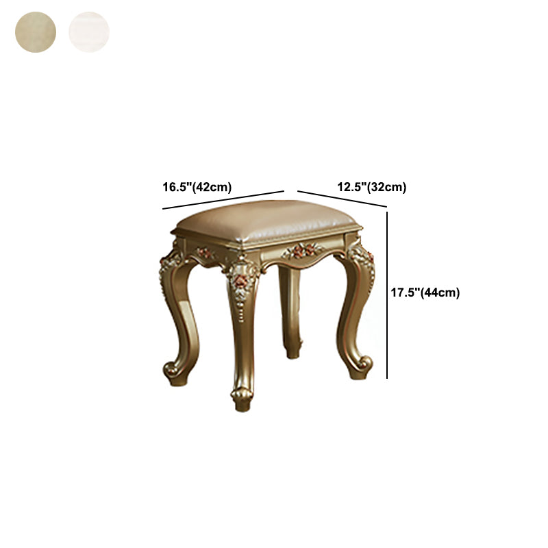 Victorian 33.4 "/41.3" Wide Wood 4 cassetti a specchio Vanity per il trucco a specchio