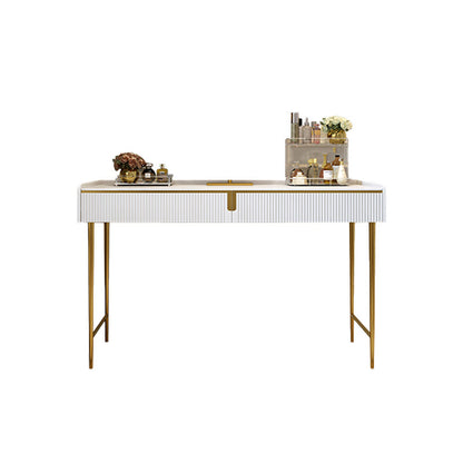 Moderno 29,5 "altezza set di vanità per trucco in legno bianco con cassetti