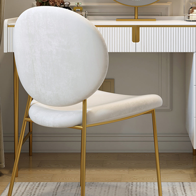 Moderno 29,5 "altezza set di vanità per trucco in legno bianco con cassetti