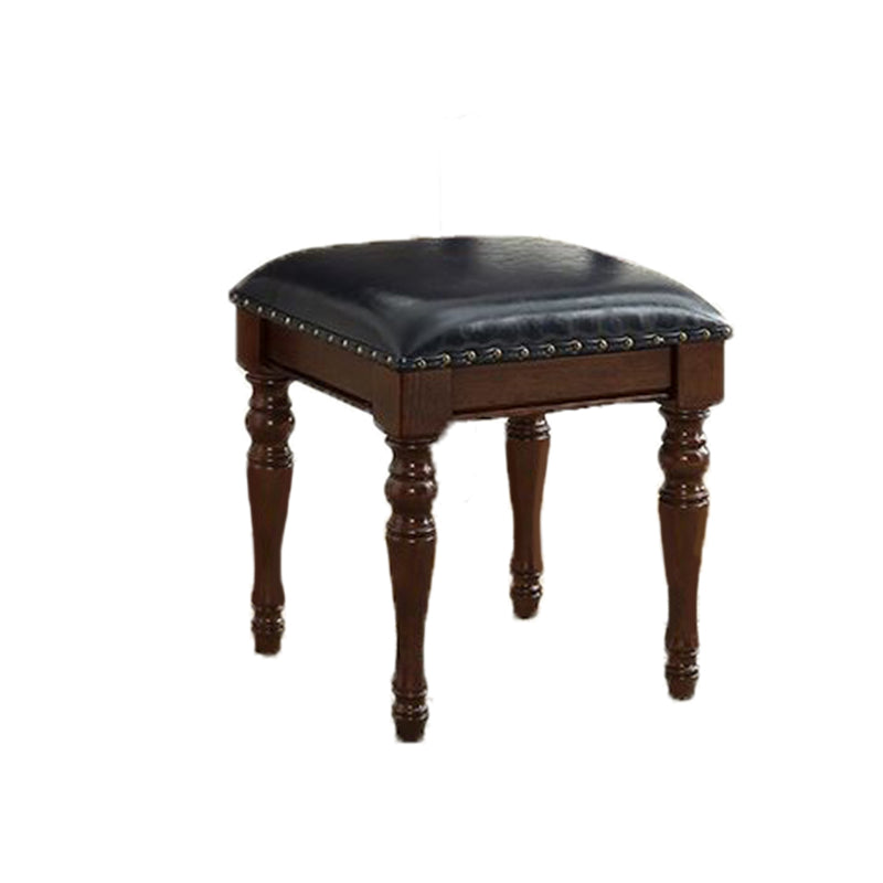 55.1"height Brown/ White Wood Makeup Vanity with Drawers and Mirror Clearhalo 'Bedroom Furniture' 'furn' 'furn_makeup_vanities' 'Furniture' 'Makeup Vanities' 'makeup_vanities' 5411745