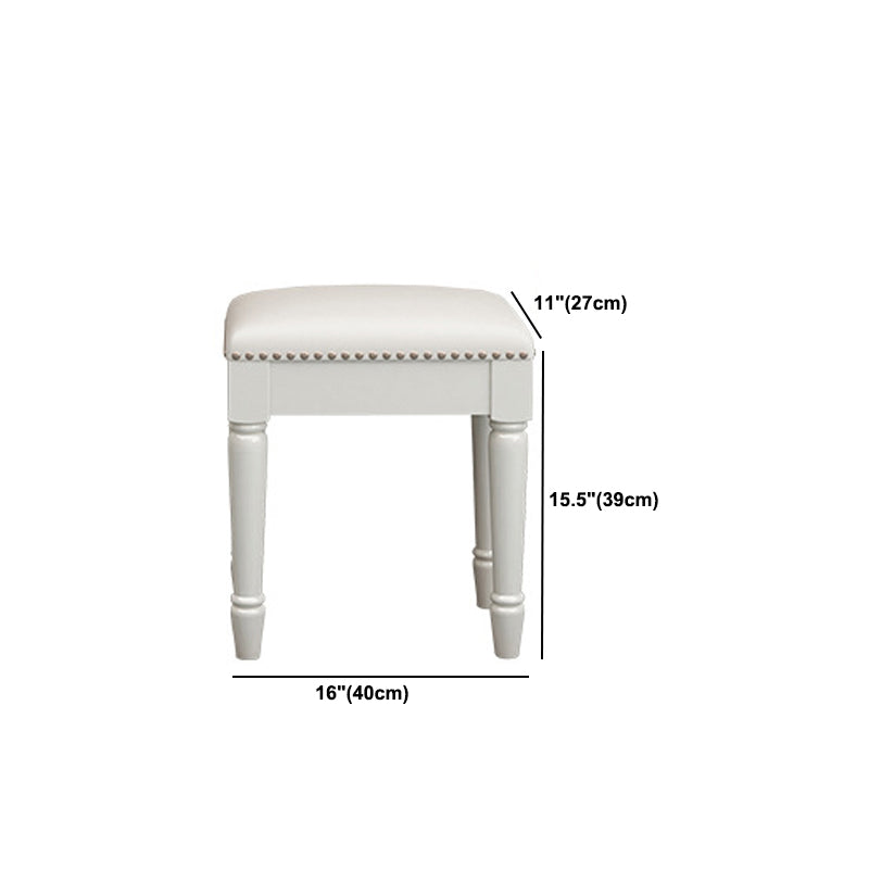 29.5 "Hoogte Wood Flip-Top make-up ijdelheid met laden en spiegel, wit