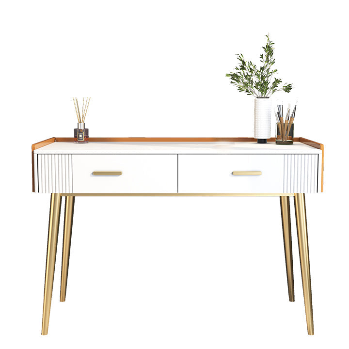 グラムスタイル31.5 "高さウッド/スレートテーブルトップメイクアップバニティセット