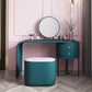 Glam Style 28.7" Height Vanity Set with Stool and Mirror Vanity