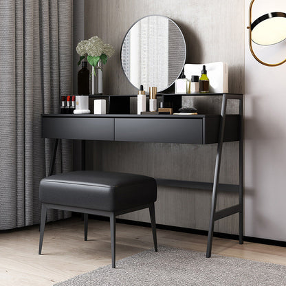 Modern 34.6 "Hoogte 2 laden Mirrored make -uptafel bureau ijdelheid