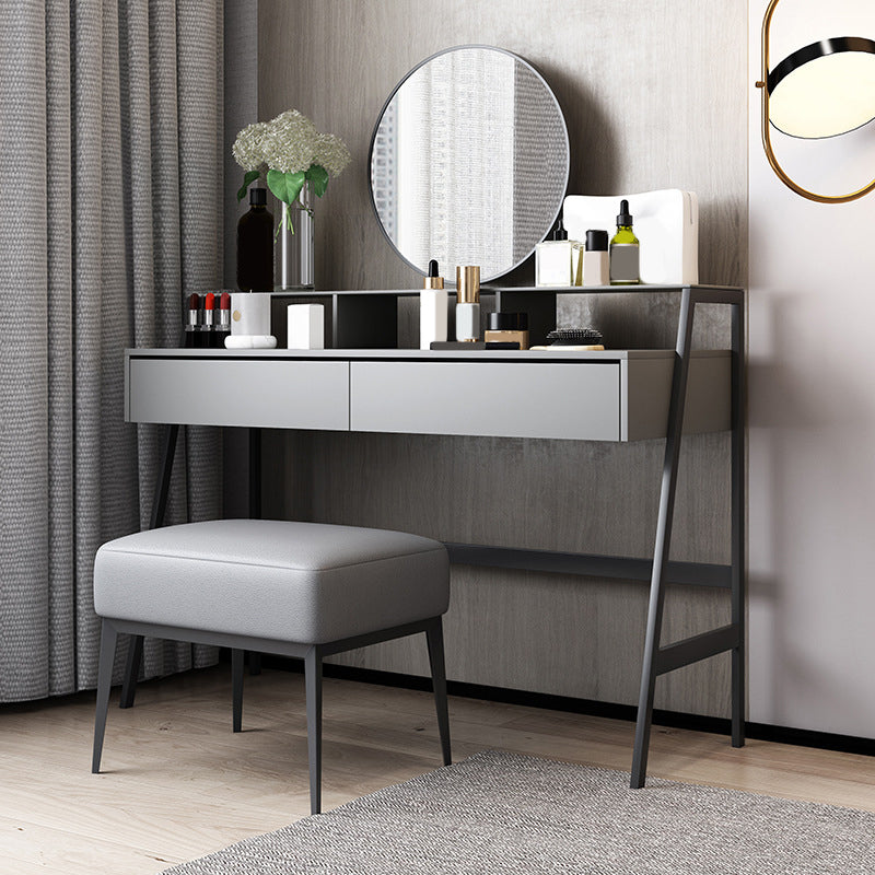 Modern 34.6 "Hoogte 2 laden Mirrored make -uptafel bureau ijdelheid