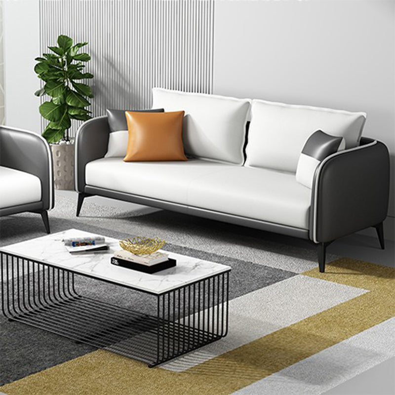 29,52 "W divano a smoking del braccio in finta pelle standard contemporanea