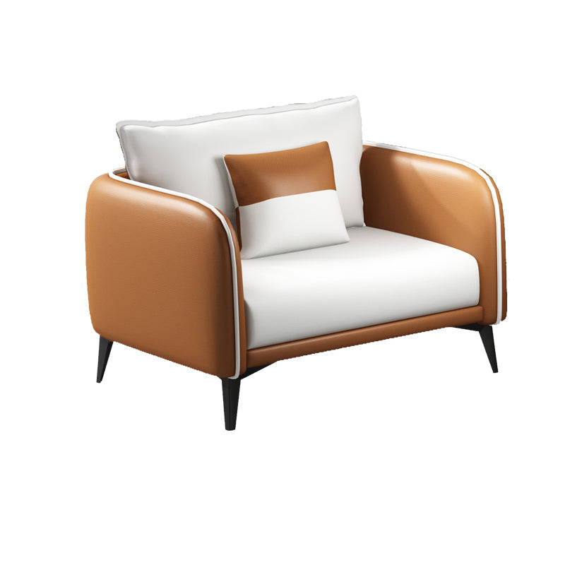 29,52 "W divano a smoking del braccio in finta pelle standard contemporanea