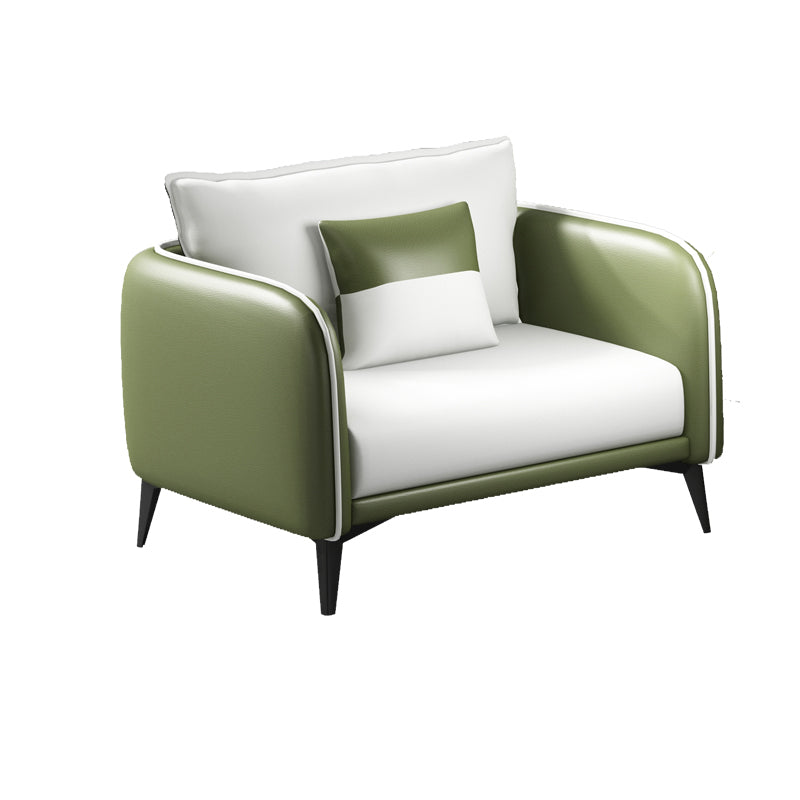 29,52 "W divano a smoking del braccio in finta pelle standard contemporanea