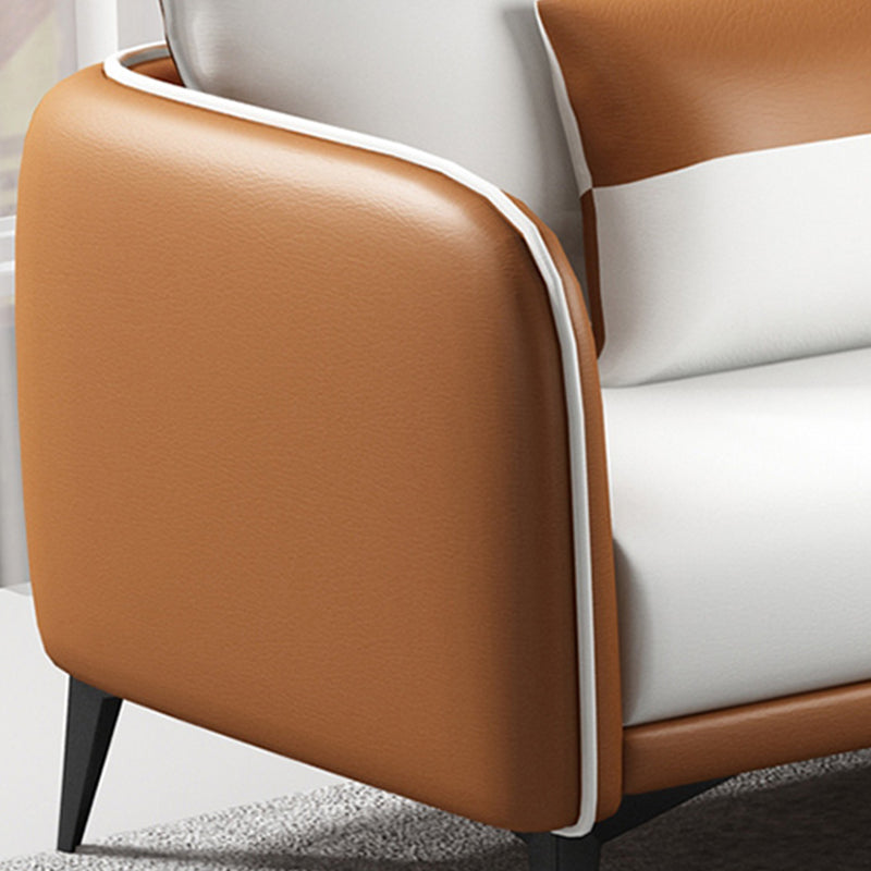 29,52 "W divano a smoking del braccio in finta pelle standard contemporanea