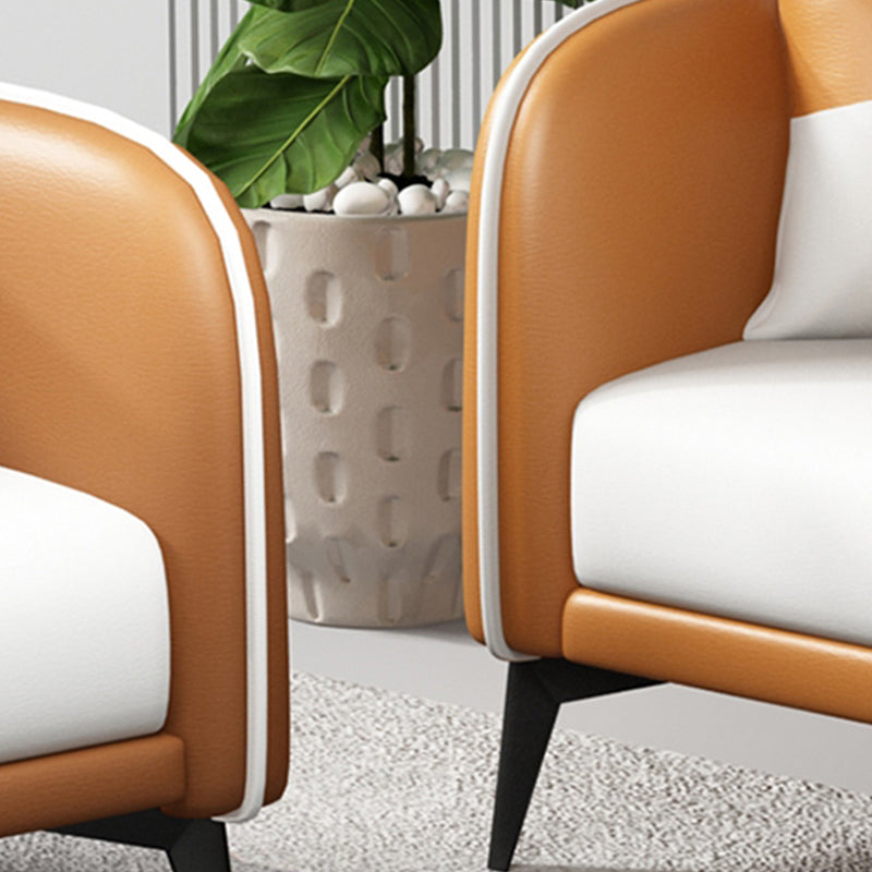 29,52 "W divano a smoking del braccio in finta pelle standard contemporanea