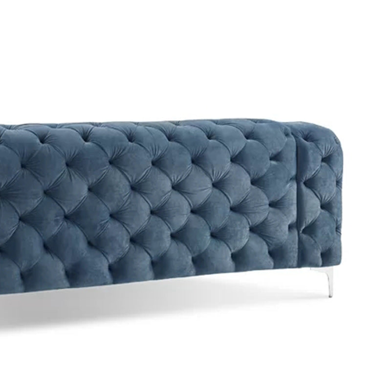 アパート用のタキシードアームを備えた現代の房状のバックソファ