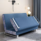 Cotton Blend Contemporary Sofa Bed Square Arm Convertible Sofa