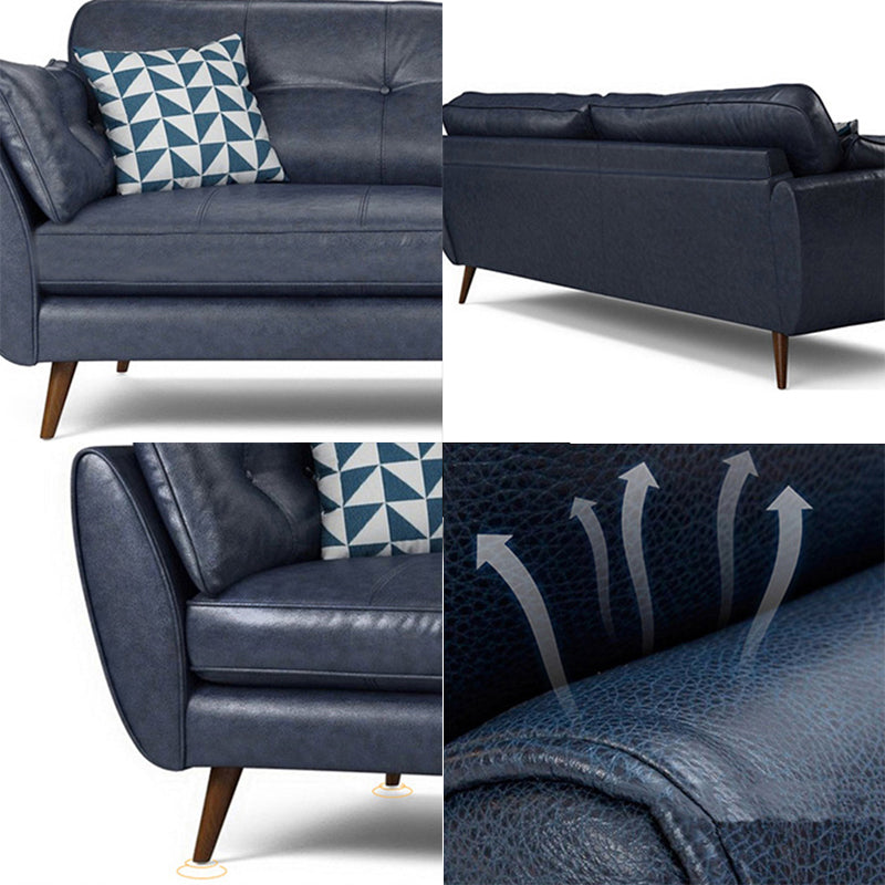 グラムタフトスプリットバックスタンダードリビングルーム枕トップアームソファ