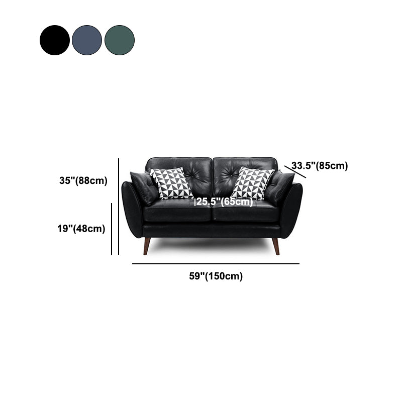 グラムタフトスプリットバックスタンダードリビングルーム枕トップアームソファ