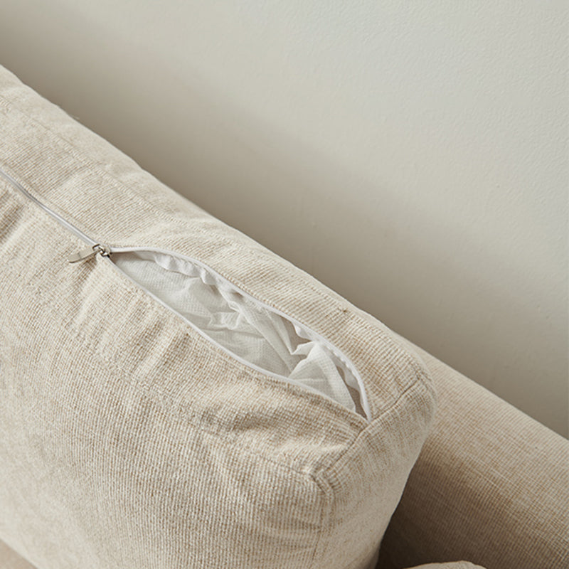 Linen Modern Square Arm Sofa Wooden Standard Sofa for Living Room, Apartment Clearhalo 'furn' 'furn_sofas' 'Furniture' 'Living Room Furniture' 'Sofa' 'sofas' 5412218