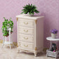 Glam Style Bedroom Storage Chest Solid Wood Lingerie Chest with Drawers