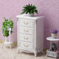 Glam Style Bedroom Storage Chest Solid Wood Lingerie Chest with Drawers
