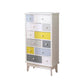 Modern Style Storage Chest Vertical Wood White Storage Chest Dresser with Drawers