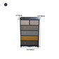 Modern Style Storage Chest Vertical Wood White Storage Chest Dresser with Drawers
