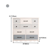 Modern Style Storage Chest Vertical Wood White Storage Chest Dresser with Drawers