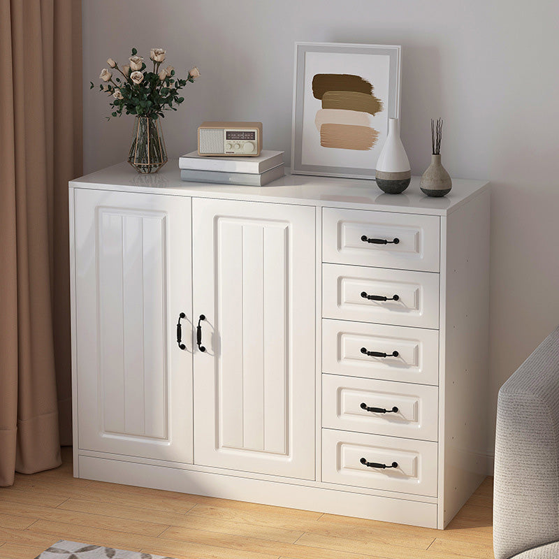 White Storage Chest Modern Style Wooden Storage Chest Dresser with Drawers and Doors https: res.litfad.com site img item 2022 07 20 5412356 1200x1200.jpg Clearhalo 'Bedroom Furniture' 'Dressers & Chests' 'dressers_chests' 'furn' 'furn_dressers_chests' 'Furniture' 5412356